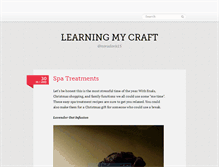 Tablet Screenshot of learningmycraft.tumblr.com