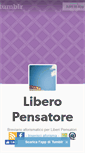 Mobile Screenshot of liberopensatore.tumblr.com