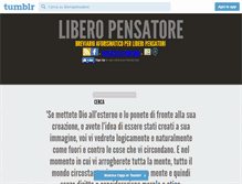 Tablet Screenshot of liberopensatore.tumblr.com