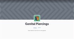 Desktop Screenshot of genital-piercing.tumblr.com