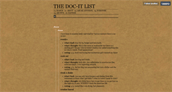 Desktop Screenshot of docitlist.tumblr.com