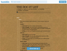 Tablet Screenshot of docitlist.tumblr.com