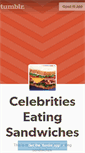 Mobile Screenshot of celebritieseatingsandwiches.tumblr.com