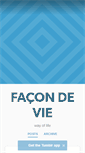 Mobile Screenshot of facondevie.tumblr.com