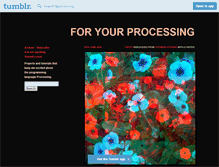 Tablet Screenshot of fyprocessing.tumblr.com