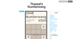 Desktop Screenshot of numberwang.tumblr.com