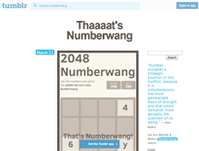 Tablet Screenshot of numberwang.tumblr.com