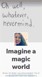 Mobile Screenshot of imagine-a-magic-world.tumblr.com