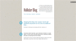 Desktop Screenshot of hollisterblog.tumblr.com