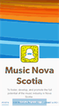 Mobile Screenshot of musicnovascotia.tumblr.com