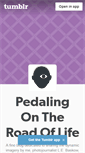 Mobile Screenshot of pedalingontheroadoflife.tumblr.com