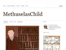 Tablet Screenshot of methuselaschild.tumblr.com