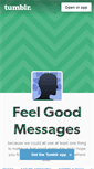 Mobile Screenshot of feelgoodmessages.tumblr.com