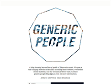 Tablet Screenshot of genericpeople.tumblr.com