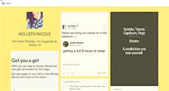 Desktop Screenshot of kolleennicole.tumblr.com