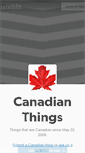 Mobile Screenshot of canadianthings.tumblr.com