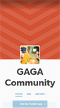 Mobile Screenshot of gagacommunity.tumblr.com