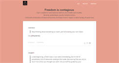 Desktop Screenshot of freedomiscontagious.tumblr.com