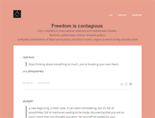 Tablet Screenshot of freedomiscontagious.tumblr.com