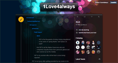 Desktop Screenshot of 1love4always.tumblr.com