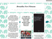 Tablet Screenshot of breatheforfitness.tumblr.com