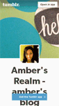 Mobile Screenshot of ambersrealmblog.tumblr.com