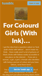 Mobile Screenshot of colourdgirlswithink.tumblr.com