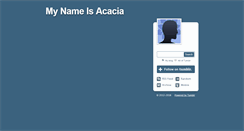 Desktop Screenshot of mynameisacacia.tumblr.com