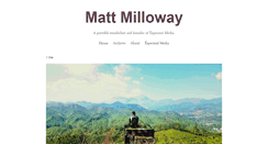 Desktop Screenshot of mattmilloway.tumblr.com