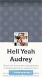 Mobile Screenshot of hellyeahaudreykitching.tumblr.com
