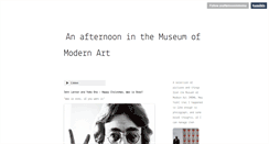 Desktop Screenshot of anafternooninmoma.tumblr.com