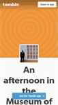 Mobile Screenshot of anafternooninmoma.tumblr.com