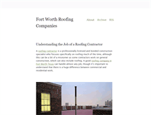 Tablet Screenshot of fortworthroofingcompanies2.tumblr.com