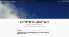 Desktop Screenshot of davidkoeth.tumblr.com