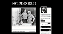 Desktop Screenshot of howirememberit.tumblr.com