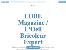 Tablet Screenshot of lobe-magazine.tumblr.com