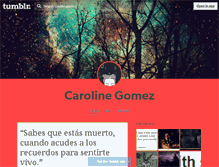 Tablet Screenshot of carolinegomez.tumblr.com