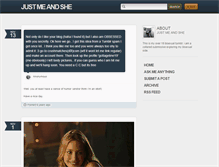 Tablet Screenshot of justmeandshe.tumblr.com