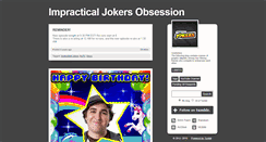 Desktop Screenshot of impracticaljokers-obsession.tumblr.com