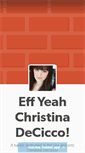 Mobile Screenshot of fyeahchristinadecicco.tumblr.com