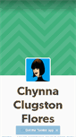 Mobile Screenshot of chynnaclugstonflores.tumblr.com
