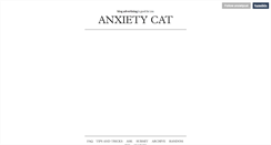Desktop Screenshot of anxietycat.tumblr.com