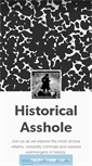 Mobile Screenshot of historicalasshole.tumblr.com