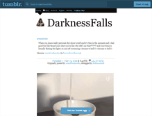 Tablet Screenshot of darknessfalls.tumblr.com