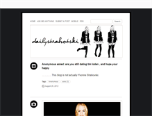 Tablet Screenshot of dailystrahotski.tumblr.com