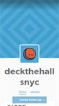 Mobile Screenshot of deckthehallsnyc.tumblr.com