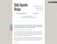 Tablet Screenshot of dailycupcakerecipe.tumblr.com