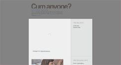 Desktop Screenshot of cumcollection.tumblr.com