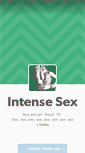 Mobile Screenshot of intensesex.tumblr.com