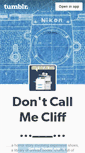 Mobile Screenshot of dontcallmecliff.tumblr.com